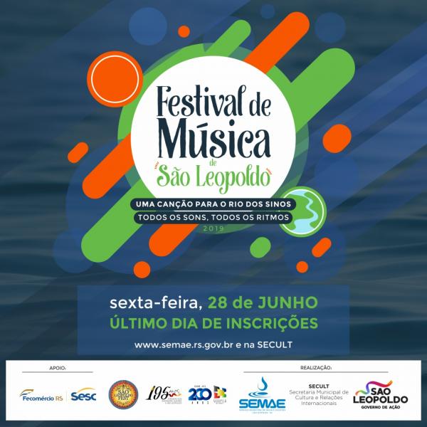Amanhã é O último Dia Para Se Inscrever No Festival De Música De São Leopoldo