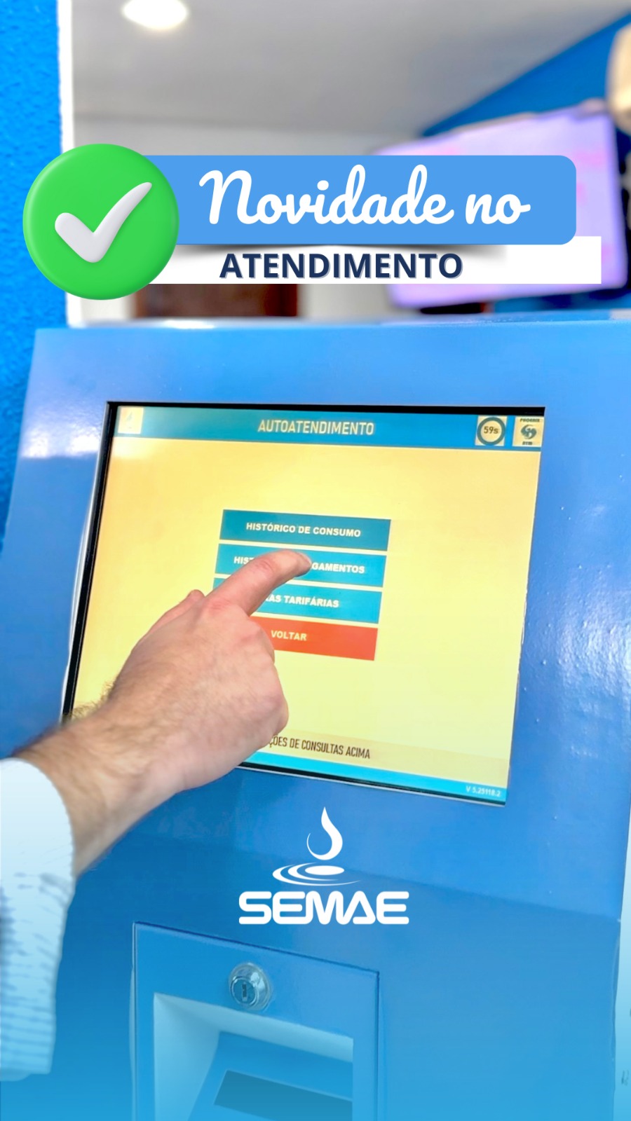 Semae Disponibiliza Autoatendimento No Centro